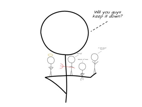 Whiteboard Walks Stick Figure Image