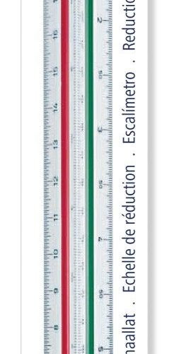 Flat Reduction Scale Ruler Staedtler Mars Flat Reduction Scale Ruler | ORCC
