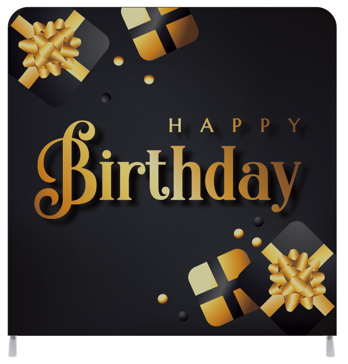Happy Birthday - Black and Gold.png