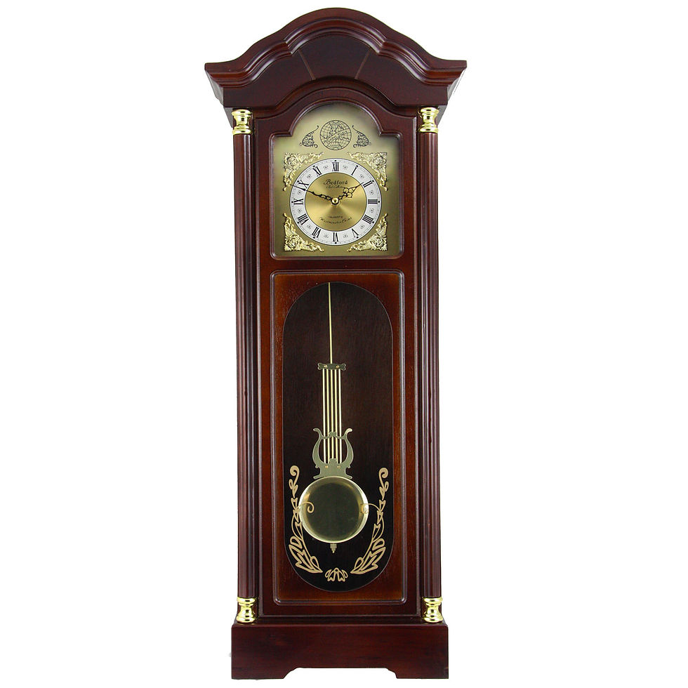 Cherry oak 33-inch Bedford pendulum wall clock