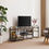 Thumbnail: Modern Industrial Metal Wood Entertainment Center TV Stand 60"