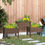 Thumbnail: Brown 3 Wooden Elevated Planter Raised Garden Beds