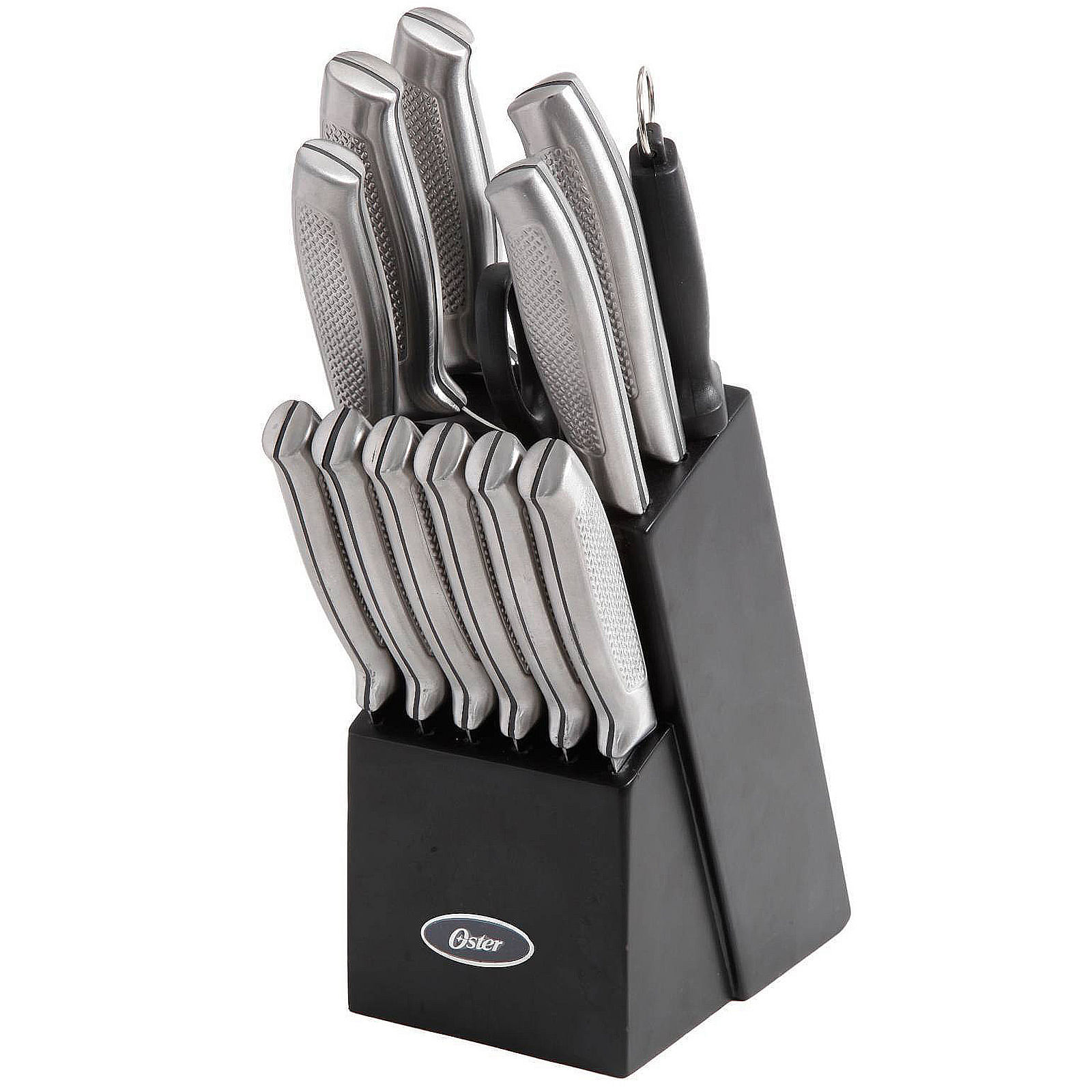 Oster Edgefield 14-Piece Stainless Steel Cutlery w/ Block
