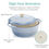 Thumbnail: 6-Quart Large Baby Blue Enamel Cast-Iron Dutch Oven