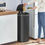 Thumbnail: Black Motion Sensor 13-Gal Trash Can