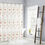 Thumbnail: 72-in Cream White Orange Bohemian Shower Curtain
