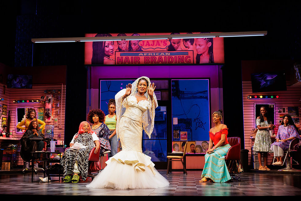The Company of La Jolla Playhouse's production of jAJA'S AFRICAN HAIR BRAIDING, by Jocelyn Bioh, Directed by Whitney White, Now Playing from May 17 - June 15.