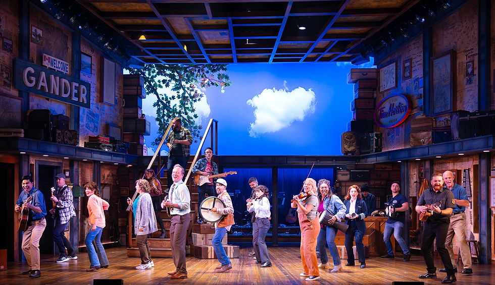 The company of the La Mirada Theatre for the Performing Arts and McCoy Rigby Entertainment production of “COME FROM AWAY,” directed and choreographed by Richard J. Hinds and now playing at La Mirada Theatre for the Performing Arts.