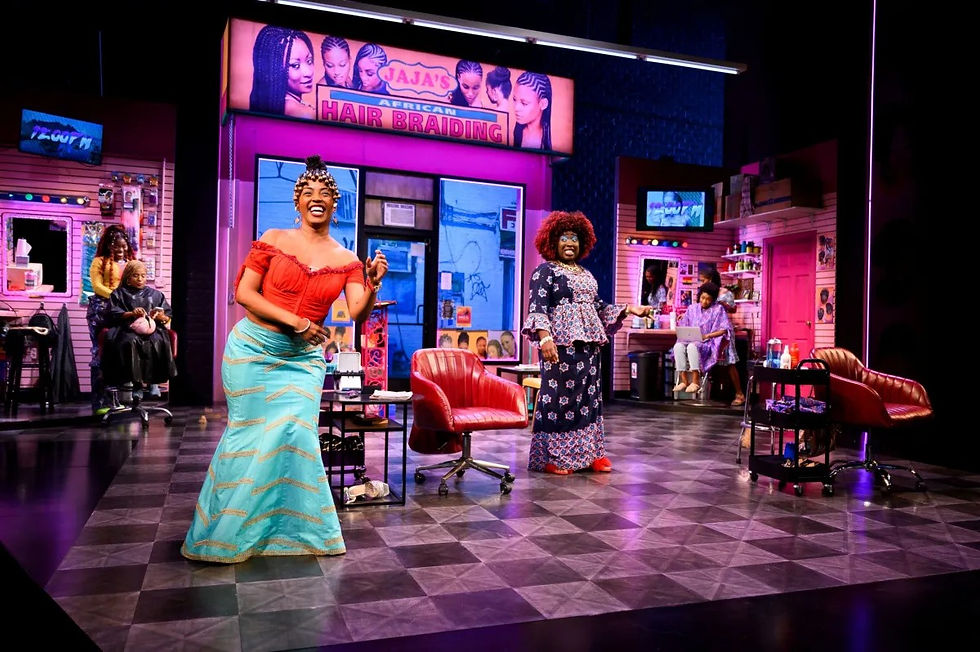 The Company of La Jolla Playhouse's production of jAJA'S AFRICAN HAIR BRAIDING, by Jocelyn Bioh, Directed by Whitney White, Now Playing from May 17 - June 15.