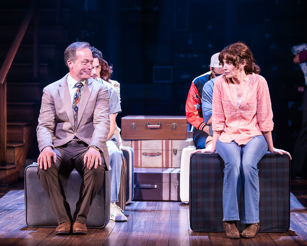 Kent M. Lewis and Gwen Hollander with the company of the La Mirada Theatre for the Performing Arts and McCoy Rigby Entertainment production of “COME FROM AWAY,” directed and choreographed by Richard J. Hinds and now playing at La Mirada Theatre for the Performing Arts.