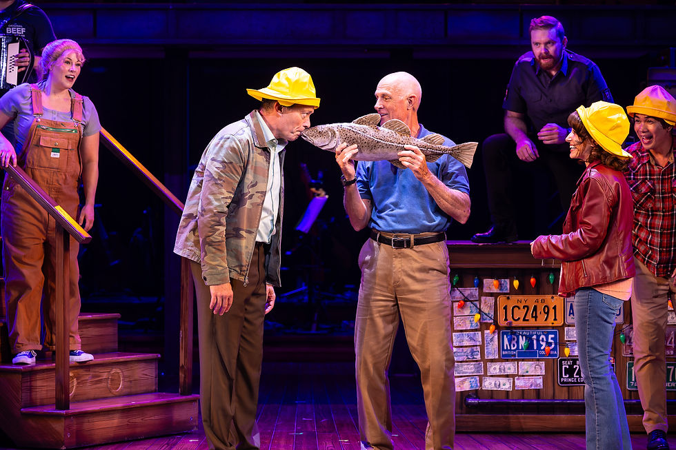 Angela Chatelain Avila, Kent M. Lewis, Andy Umberger, Erich Schroeder, Gwen Hollander and Steven-Adam Agdeppa star in the La Mirada Theatre for the Performing Arts and McCoy Rigby Entertainment production of “COME FROM AWAY,” directed and choreographed by Richard J. Hinds and now playing at La Mirada Theatre for the Performing Arts.