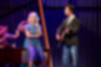 Kate A. Mulligan as 'Ellie Greenwich' (left) and Nick Fradiani as 'Neil - Then' (right) in A Beautiful Noise The Neil Diamond Musical - Photo credit Jeremy Daniel