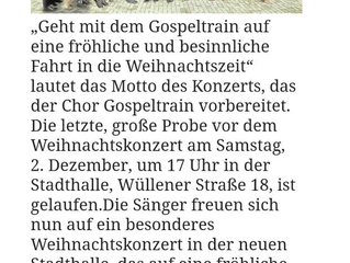 Gospeltrain fährt ab .....