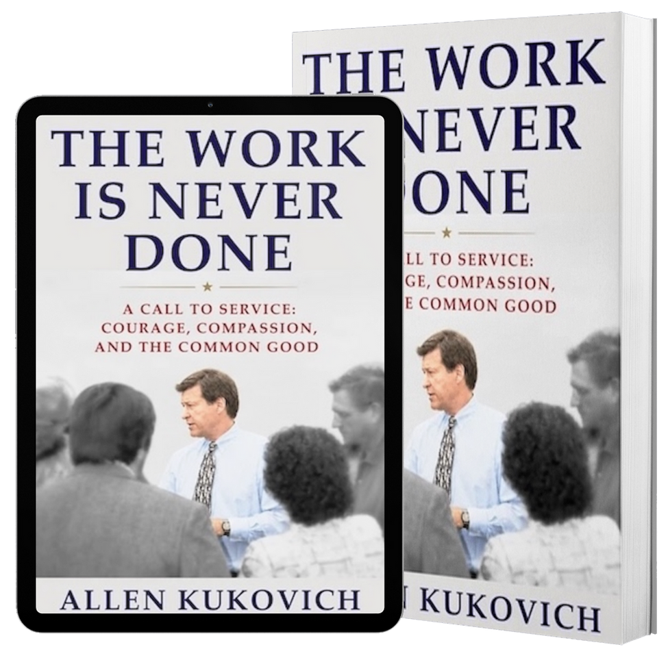 The Work is Never Done on Kindle, paperback, and hardback.