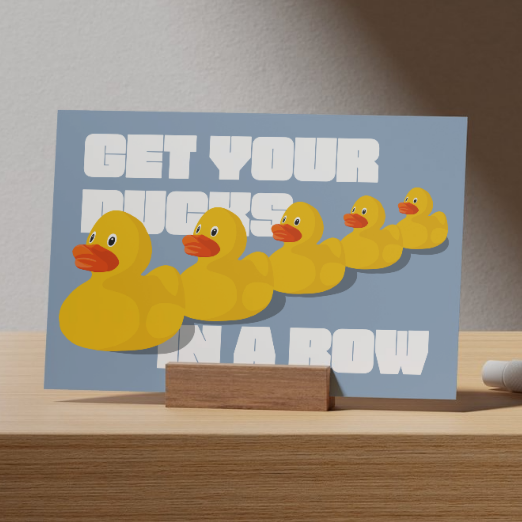 Ducks in a Row Art Print