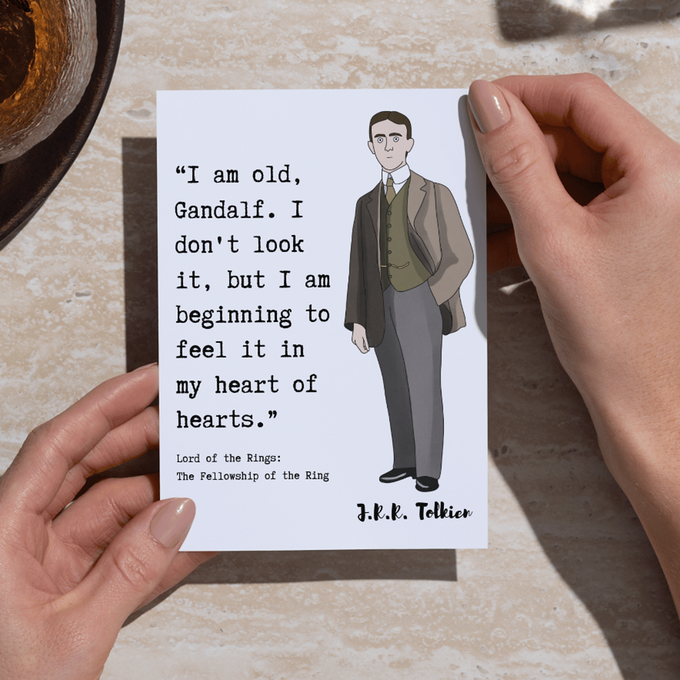 JRR Tolkien Themed Birthday Card 2