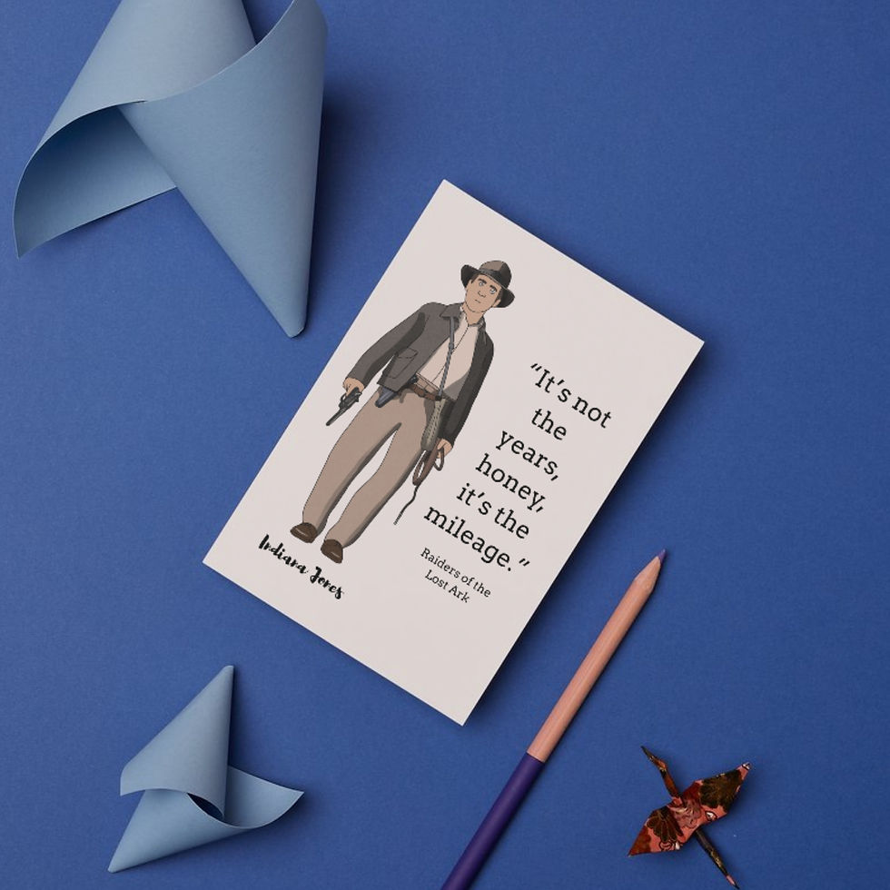 Indiana Jones Themed Birthday Card 2