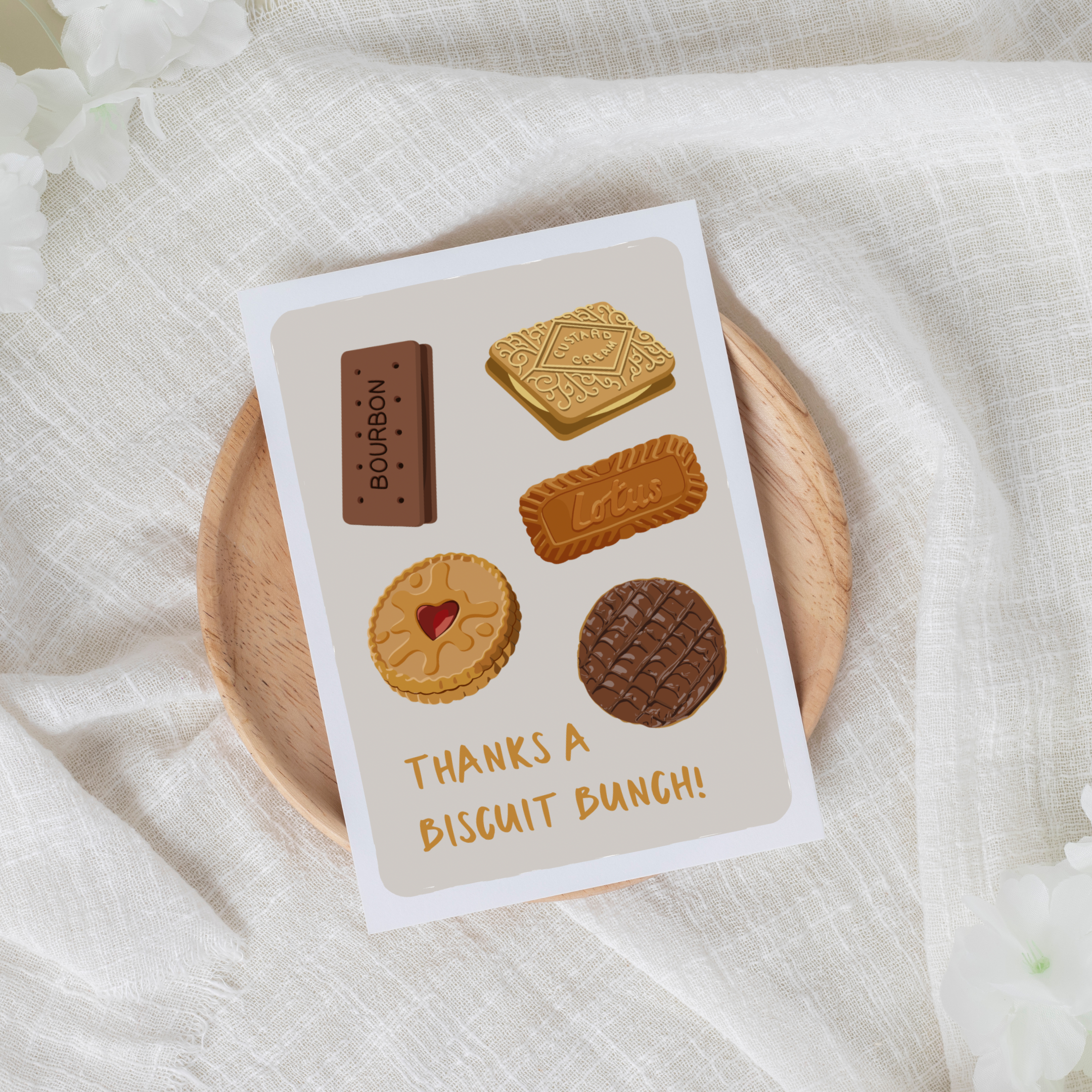 Thanks a Biscuit Bunch Thank You Card