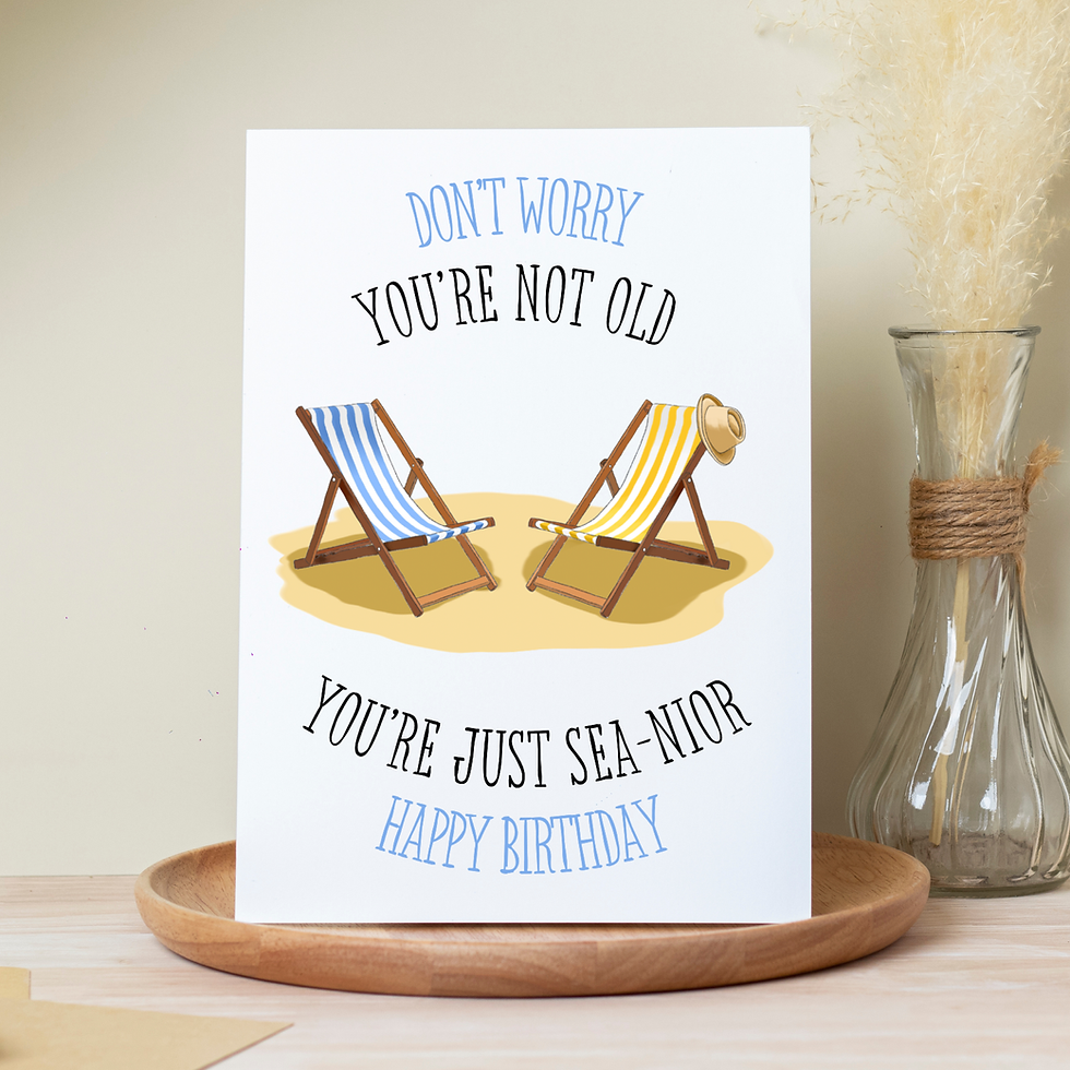 Funny Seaside Pun Birthday Card