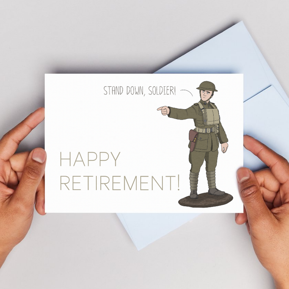 Personalised Historical Retirement Card