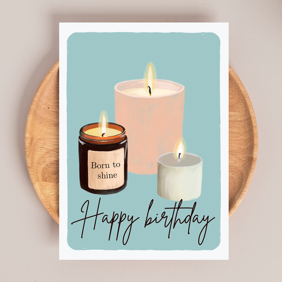 Personalised Scented Candle Birthday Card