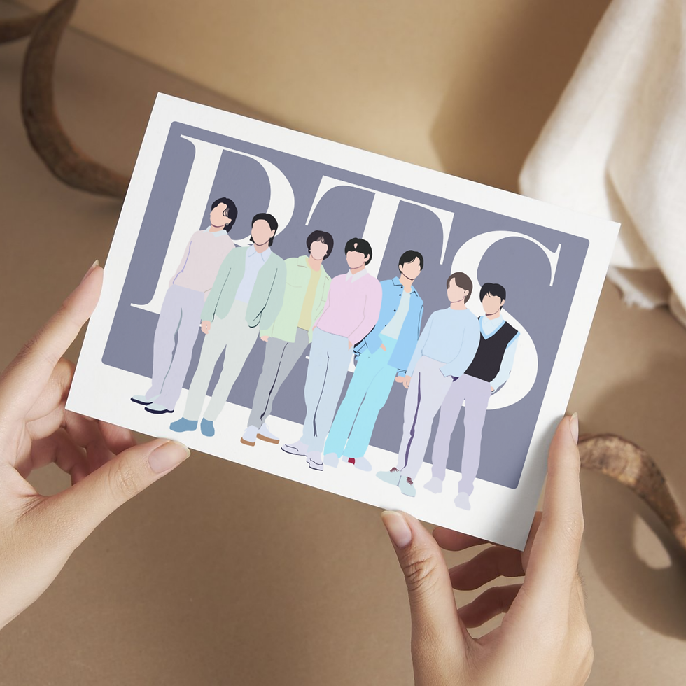 BTS K-Pop Artwork Print