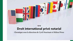 Chronique de droit international privé notarial 2018