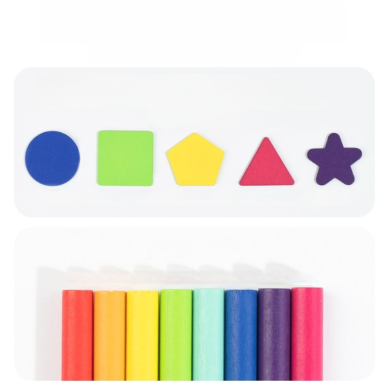 Thumbnail: Montessori Wooden Shape Sorter – Educational Shape Matching Toy for Toddlers