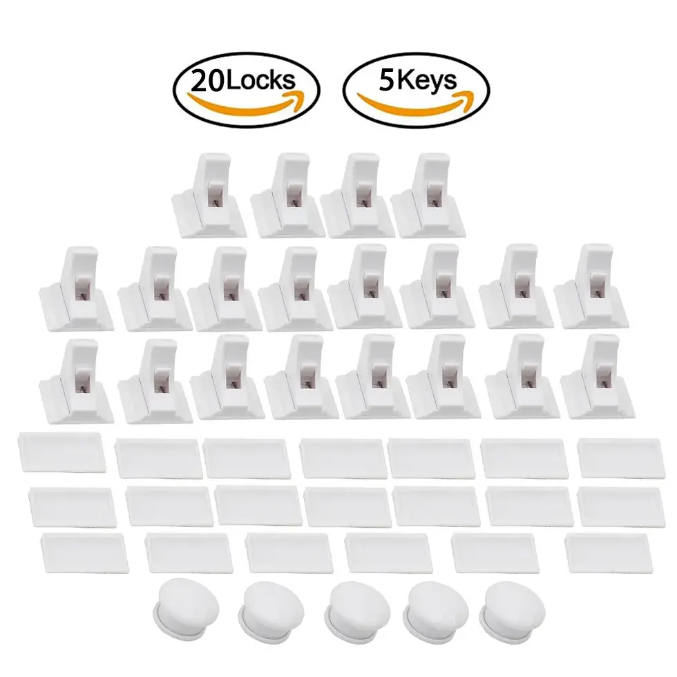 Thumbnail: Magnetic Cabinet & Drawer Locks | Hidden Child Safety Locks for Babyproofing