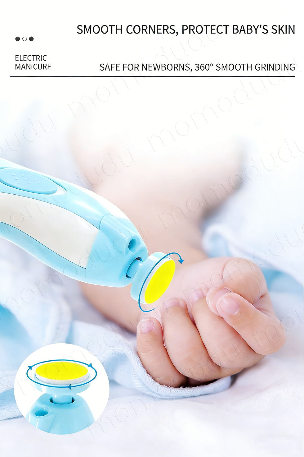 Thumbnail: Electric Baby Nail Trimmer Kit | Safe & Gentle Nail Care for Newborns & Toddlers
