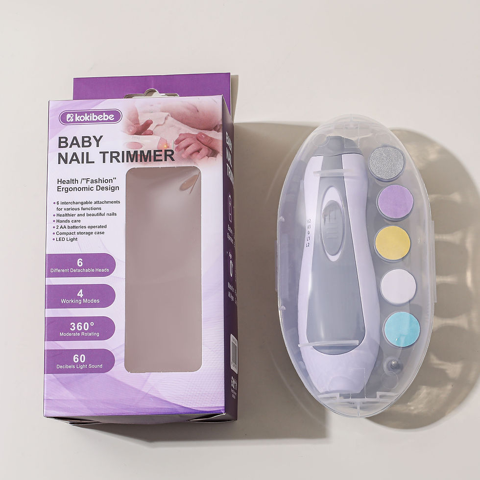 Thumbnail: Electric Baby Nail Trimmer Kit | Safe & Gentle Nail Care for Newborns & Toddlers