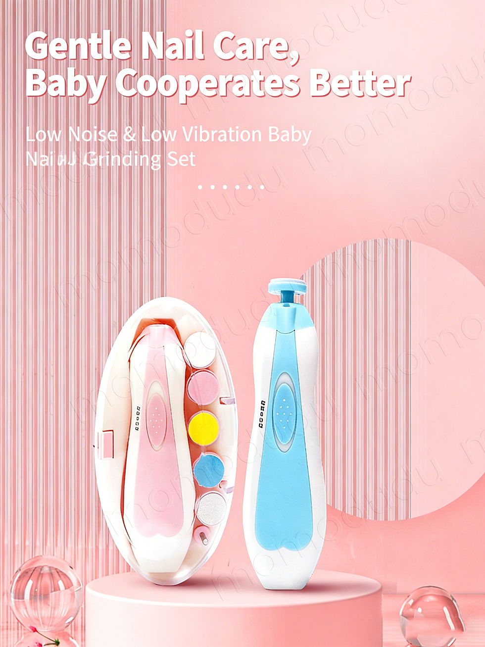 Thumbnail: Electric Baby Nail Trimmer Kit | Safe & Gentle Nail Care for Newborns & Toddlers