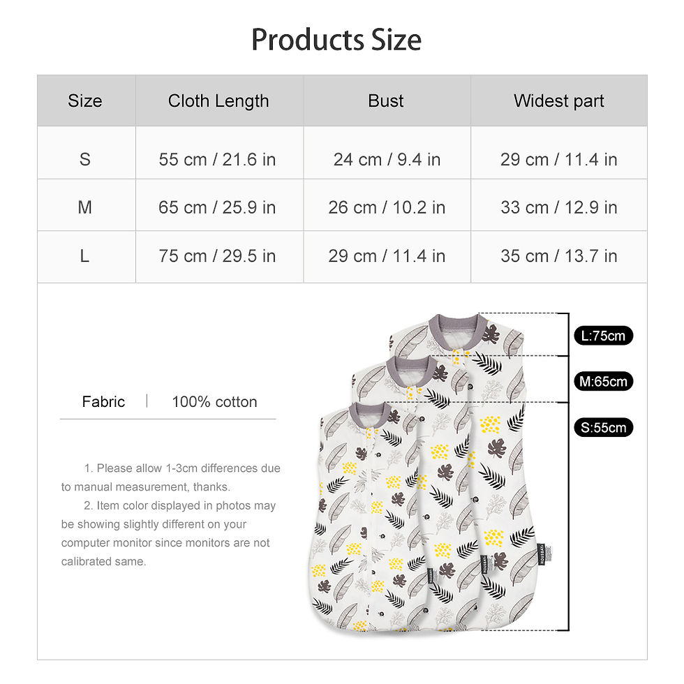 Thumbnail: 100% Cotton Baby Sleep Sack