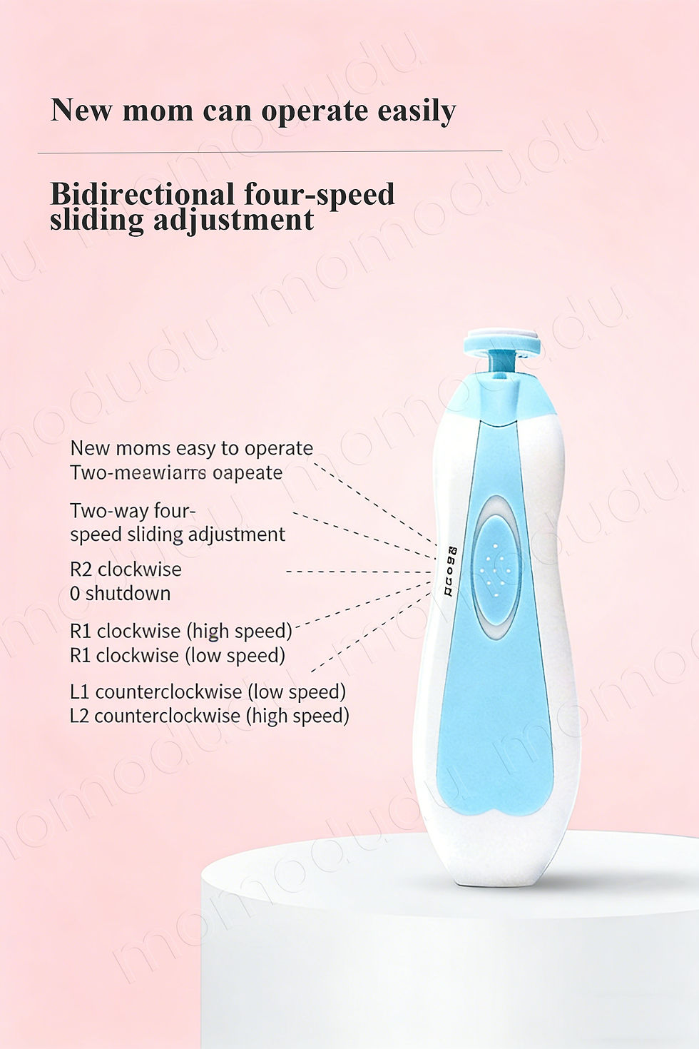 Thumbnail: Electric Baby Nail Trimmer Kit | Safe & Gentle Nail Care for Newborns & Toddlers
