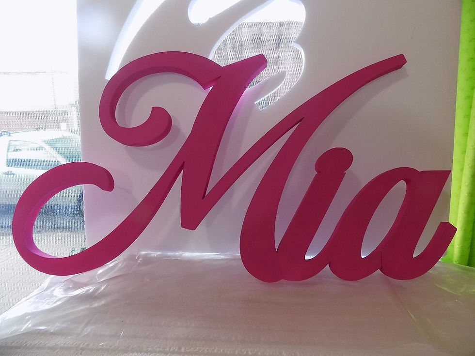Miniatura: nombres en polifan para candy bar