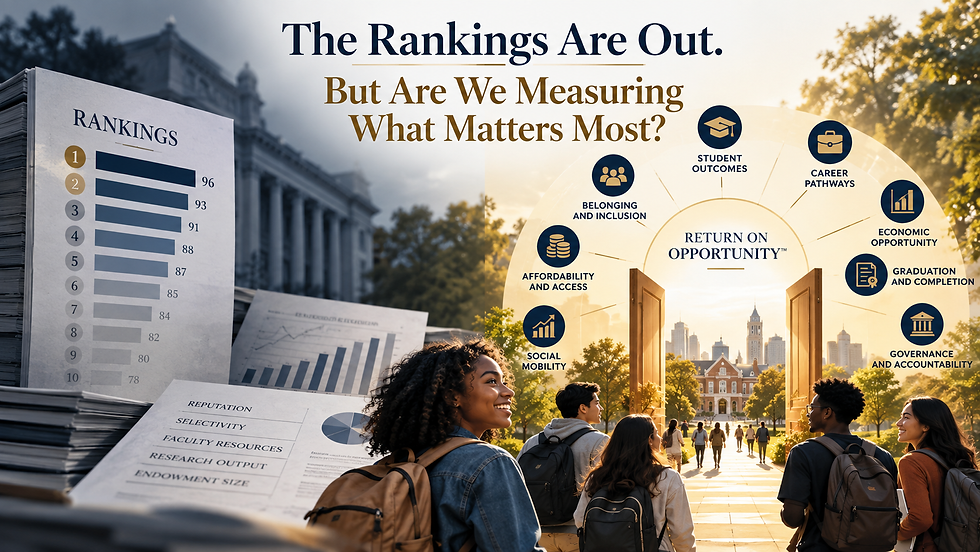 The Rankings Are Out. But Are We Measuring What Matters Most?