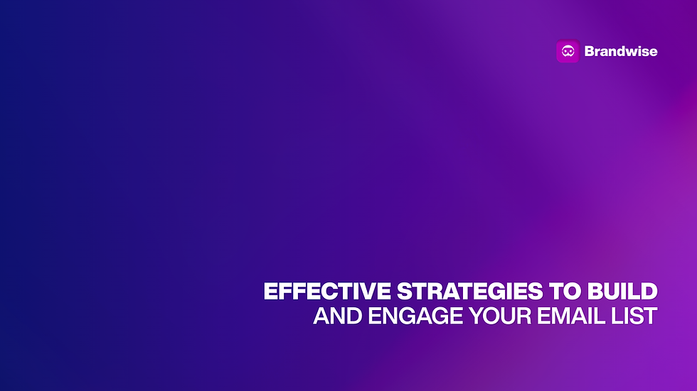 Building and engaging an email list is crucial for successful email marketing. In this blog, we explore effective strategies to grow your su