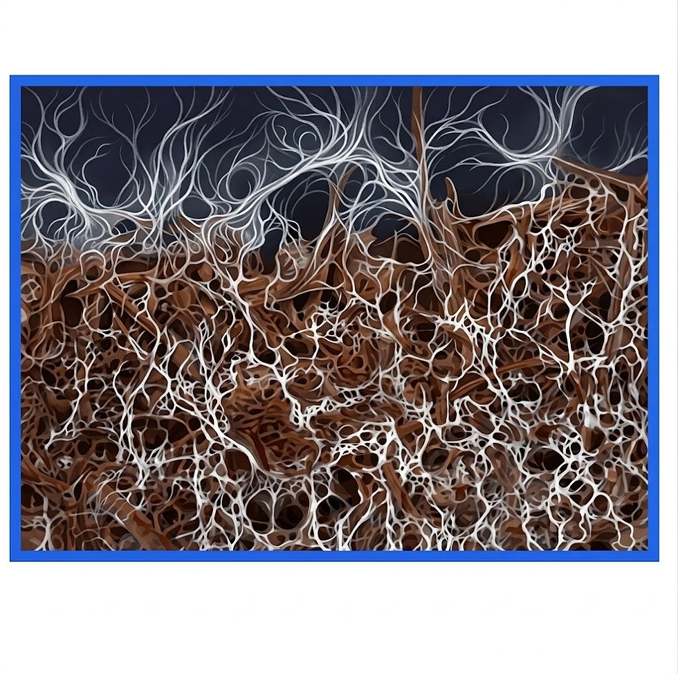 Mycorrhizae Fungi and Basalt illustration