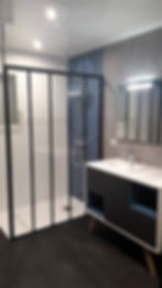 Lambris parquet salle de bain