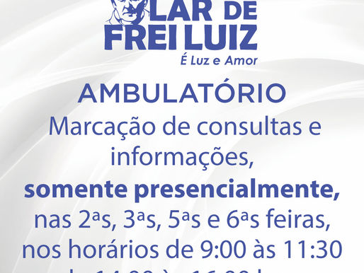 Atendimento presencial no Ambulatório