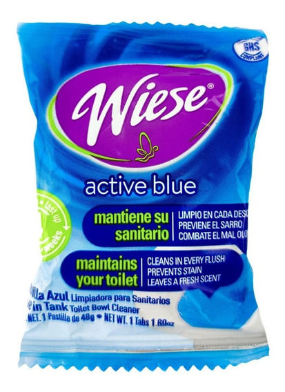 PASTILLA P/TANQUE AZUL WIESE DE 48 GRS