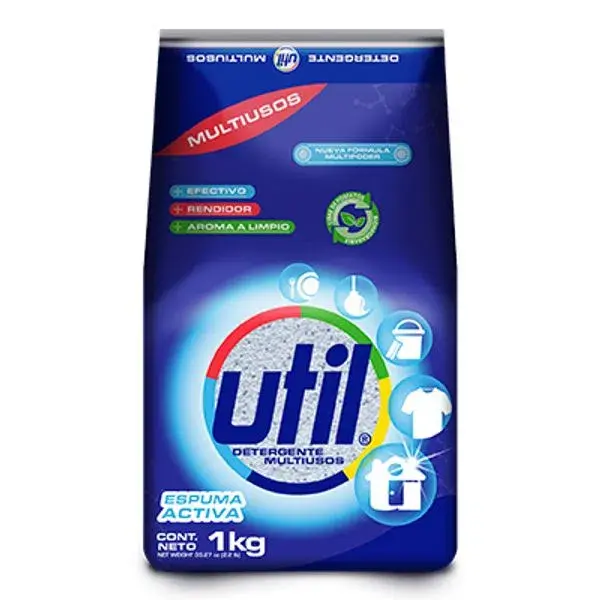 JABON EN POLVO UTIL BOLSA DE 1 KG.