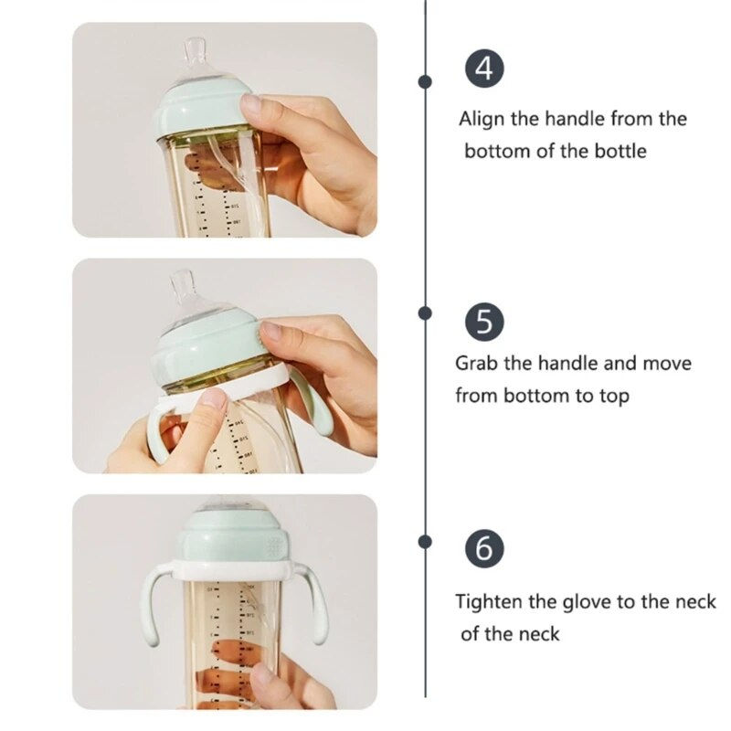 Thumbnail: Square Handle Baby Bottle: Ergonomic Feeding Solution for Infants