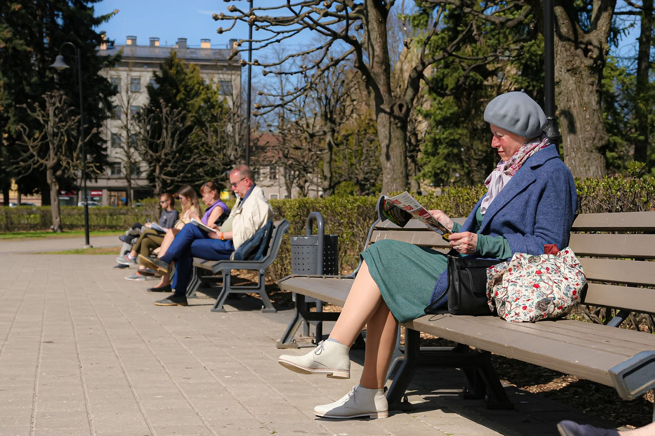 L'angolo lettura del parco