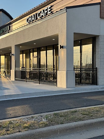 Fencing fabricated in front of strip mall business