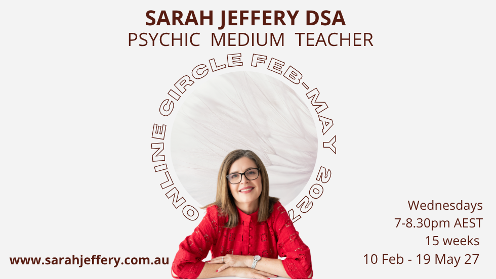 Online Psychic/Mediumship Development Circles with Sarah Jeffery 2027