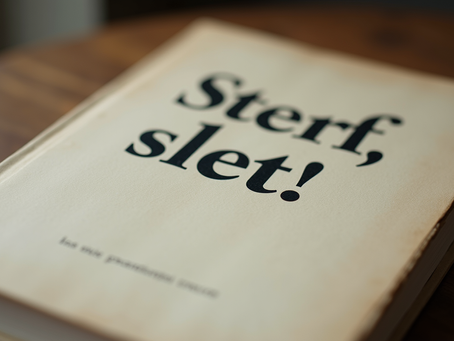 fawning, pleasing, 'sterf, slet!', roman, toxische relaties