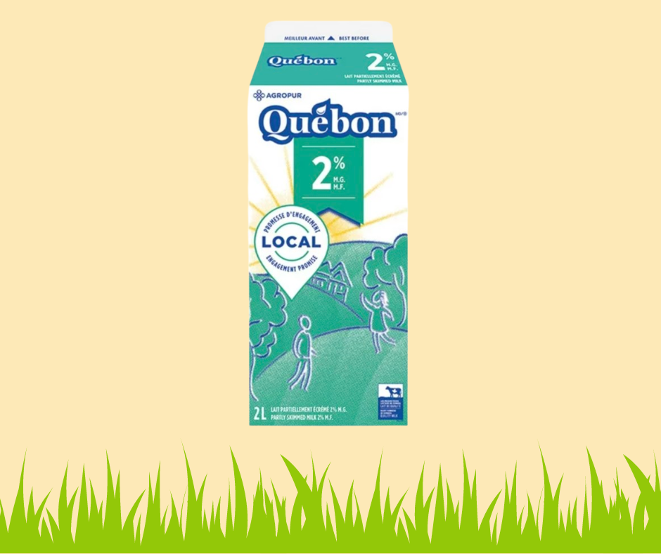 Miniature : Lait écrémé 2% Québon