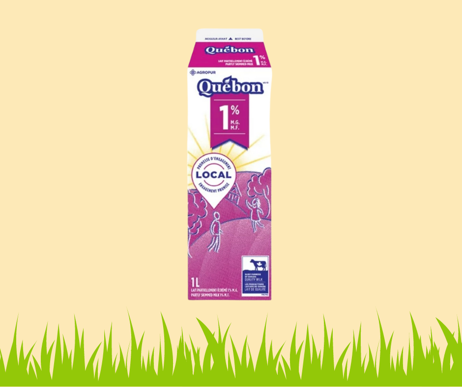 Miniature : Lait écrémé 1% Québon