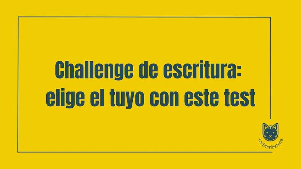 challenge de escritura